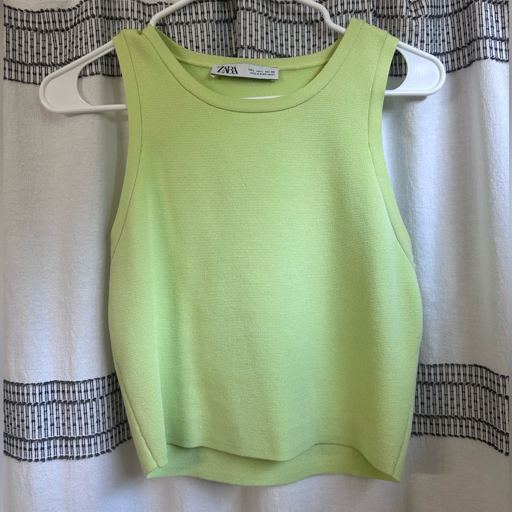 Zara Vibrant Green Tank Top